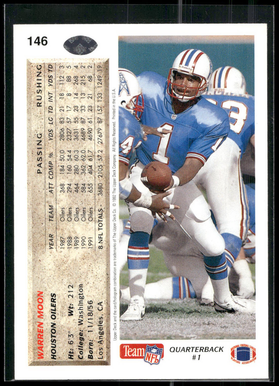 1992 Upper Deck #146 Warren Moon