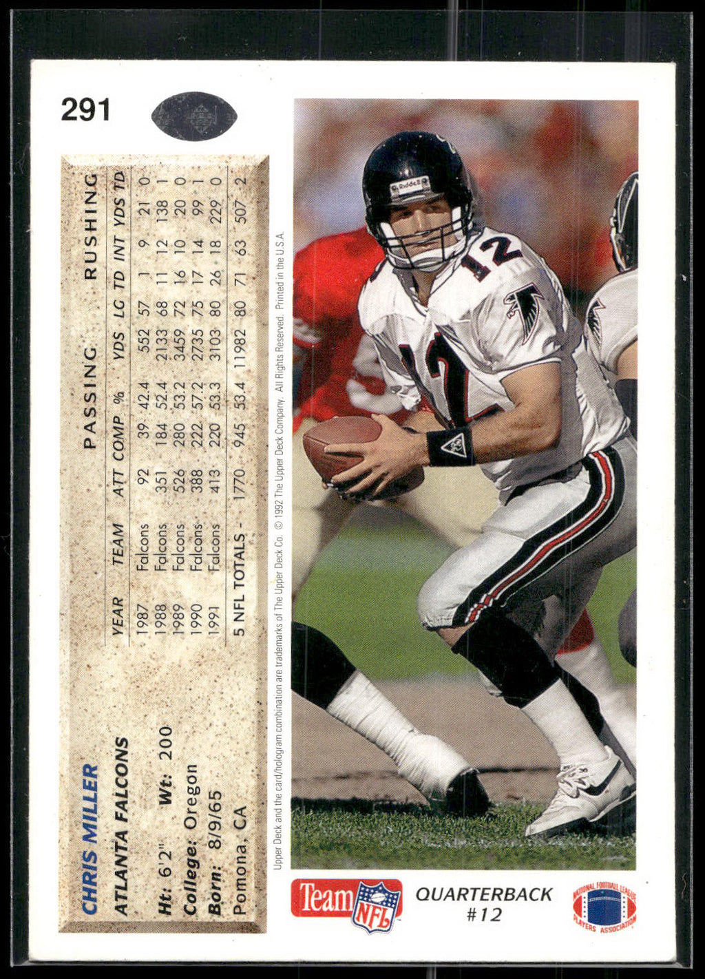 1992 Upper Deck #291 Chris Miller