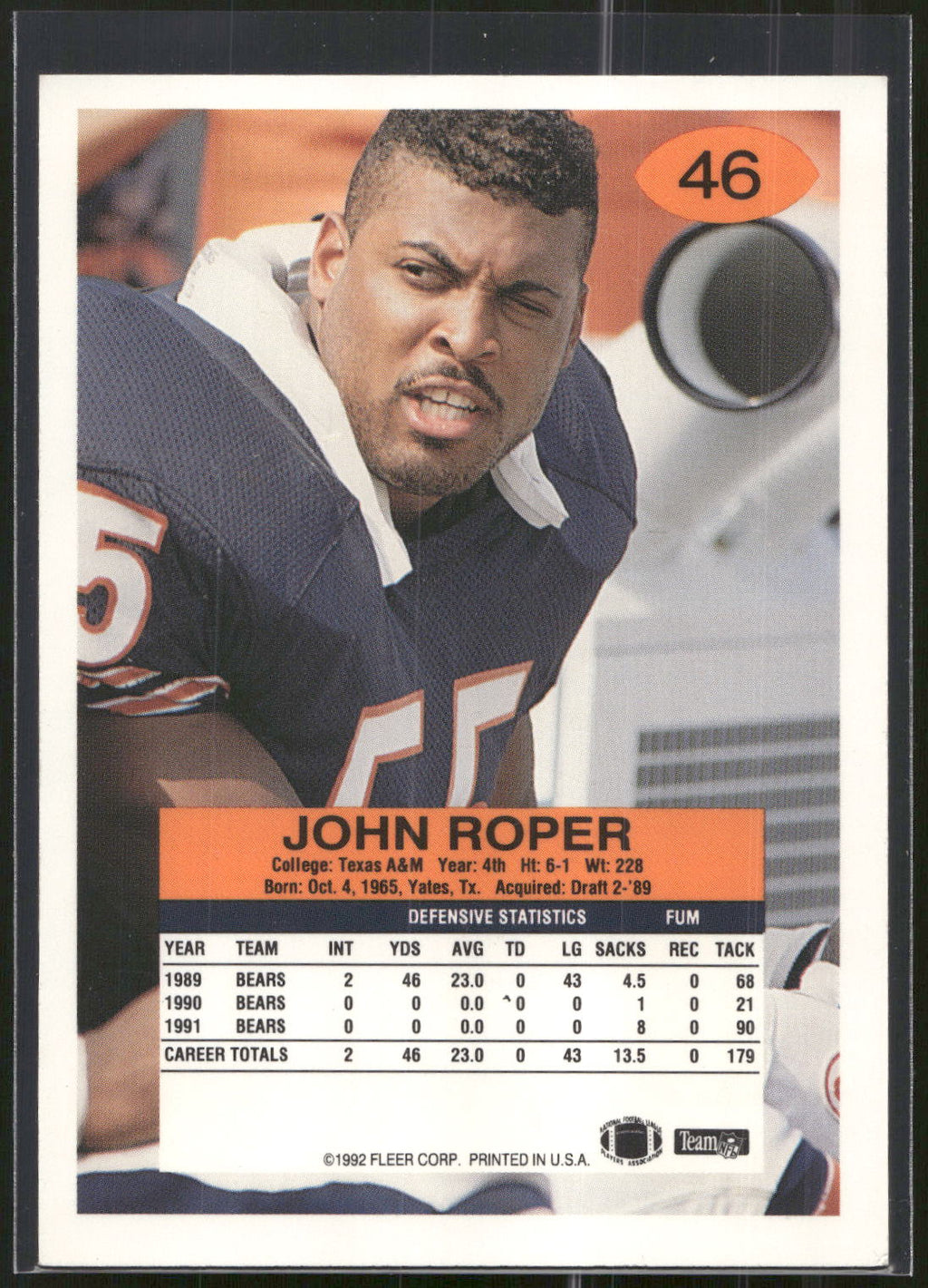 1992 Fleer #46 John Roper