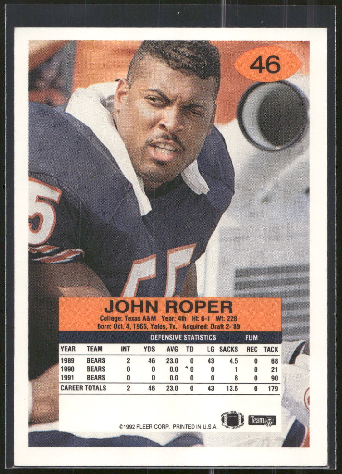 1992 Fleer #46 John Roper