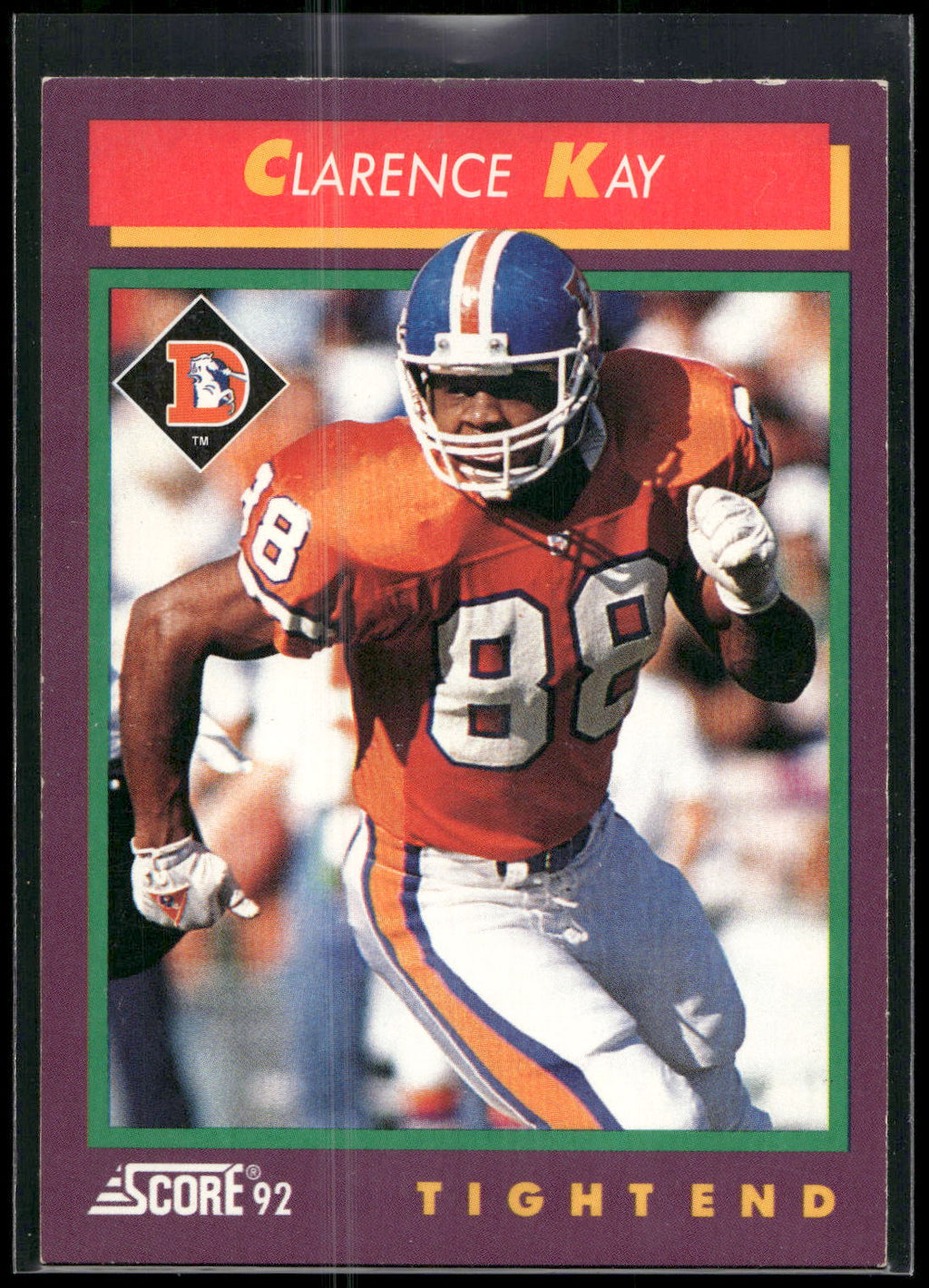 1992 Score #154 Clarence Kay