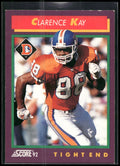 1992 Score #154 Clarence Kay