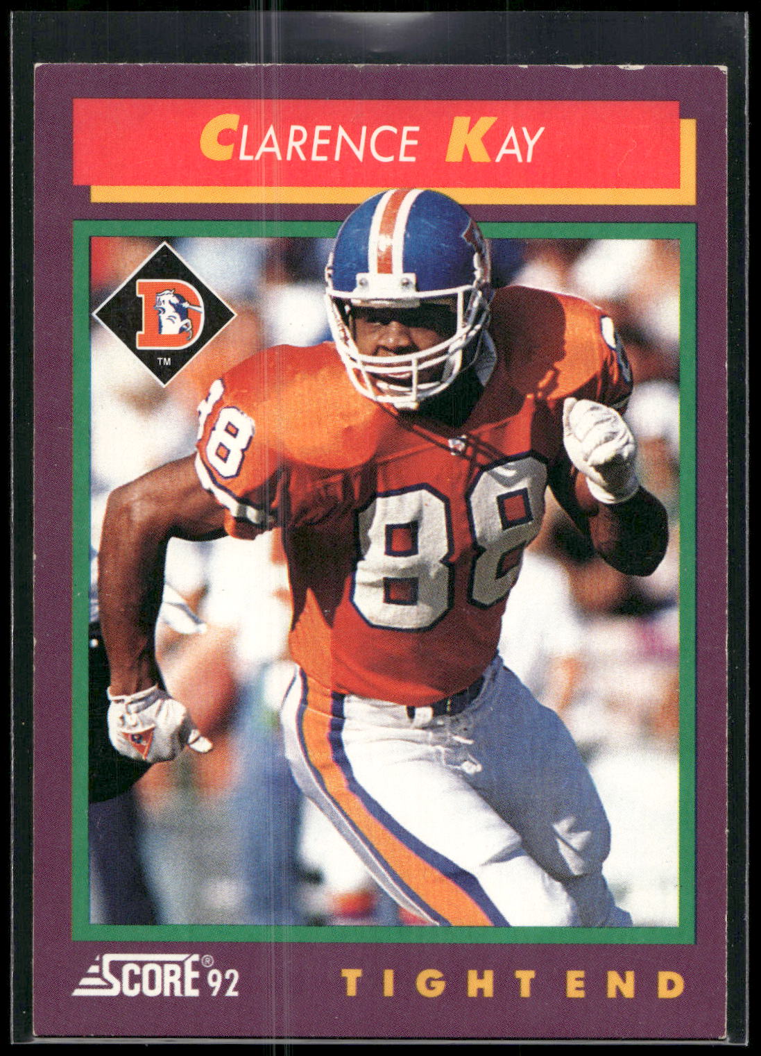 1992 Score #154 Clarence Kay