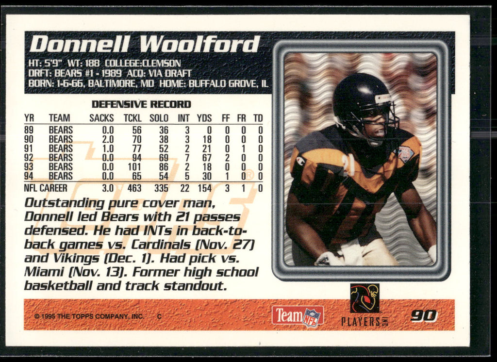 1995 Topps #90 Donnell Woolford