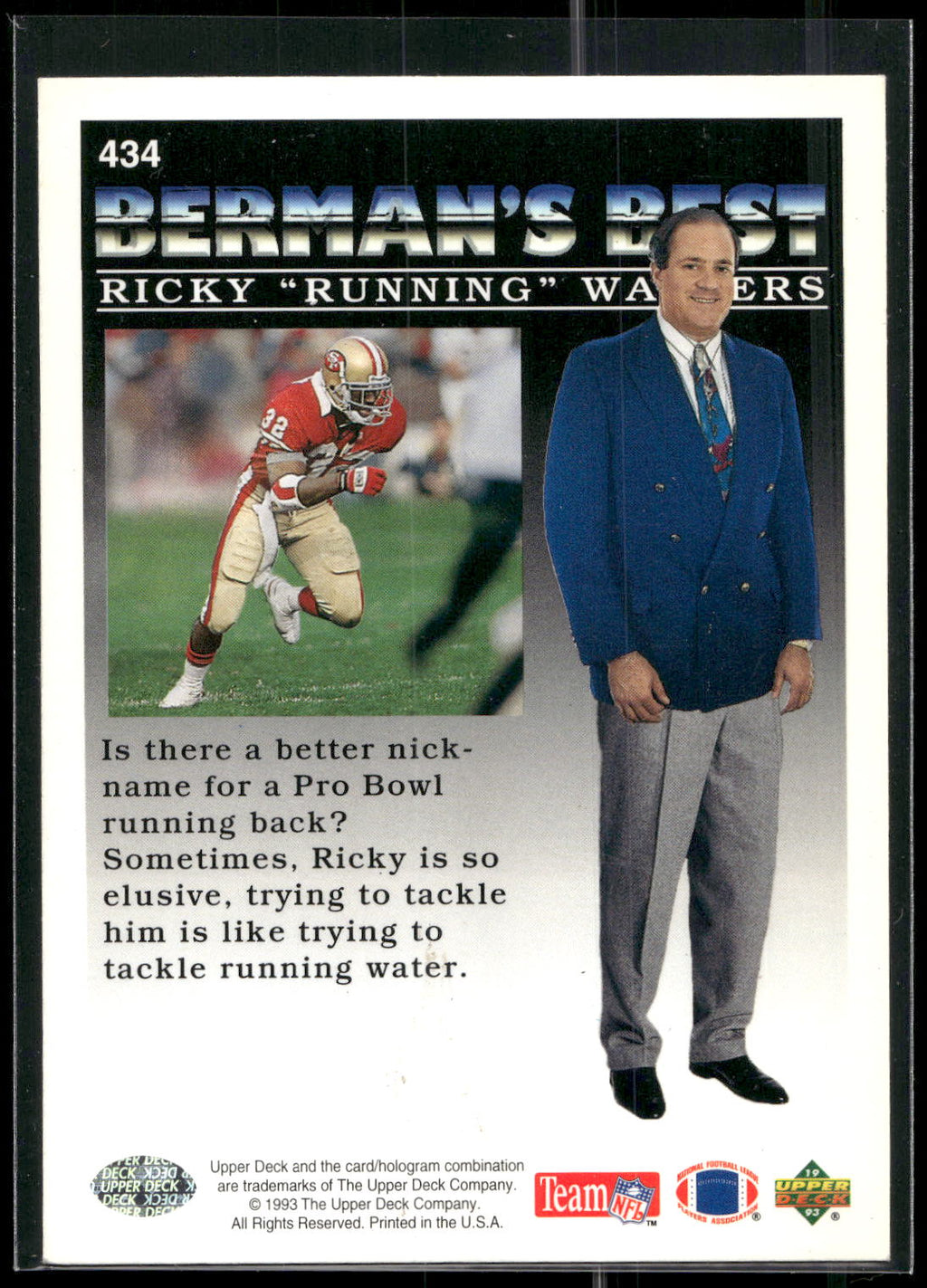 1993 Upper Deck #434 Ricky "Running" Watters