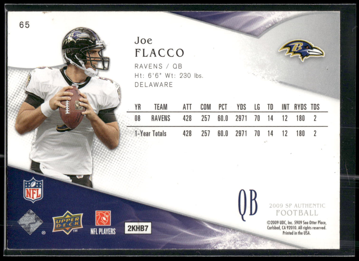2009 SP Authentic #65 Joe Flacco
