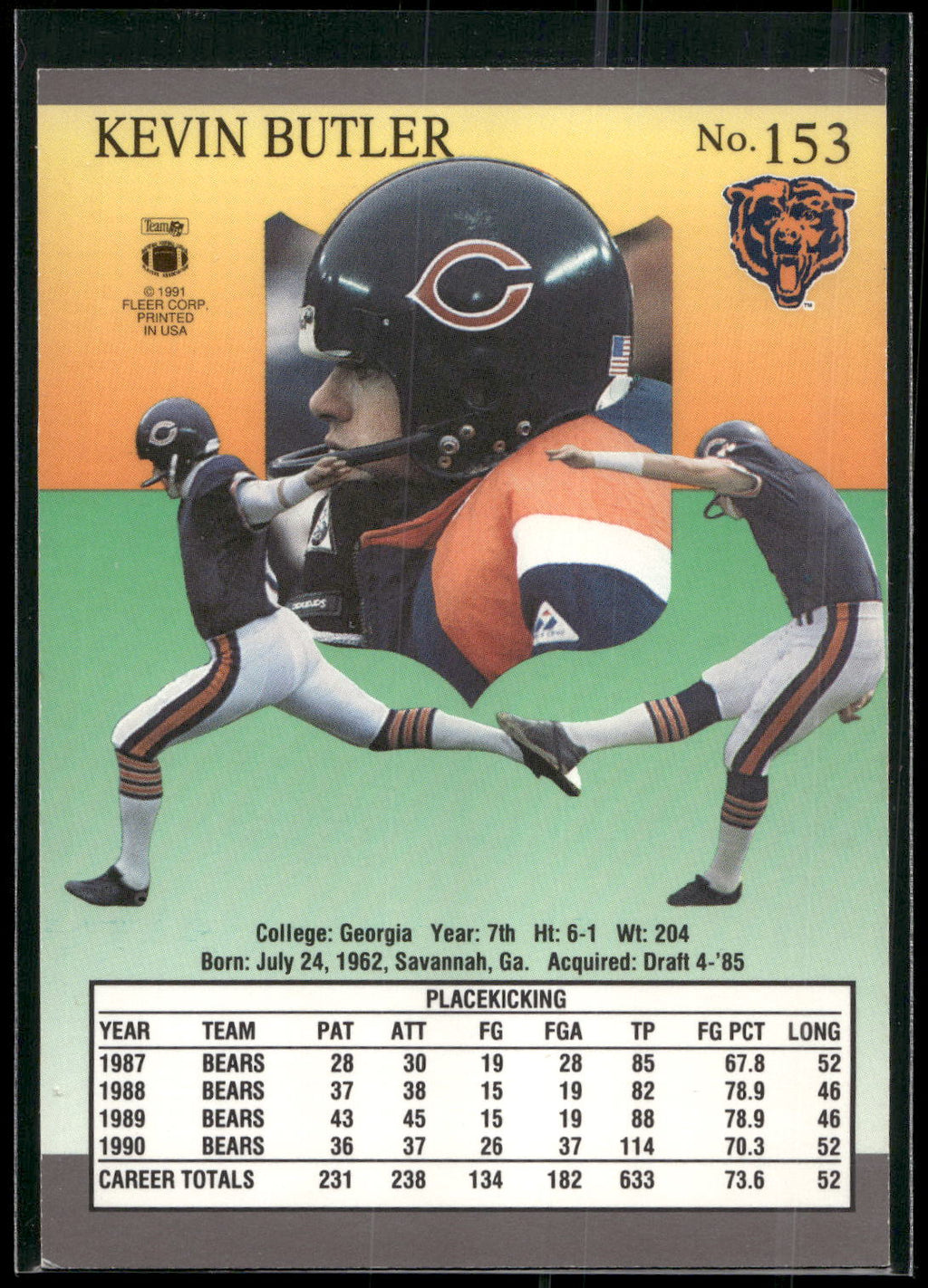 1991 Ultra #153 Kevin Butler