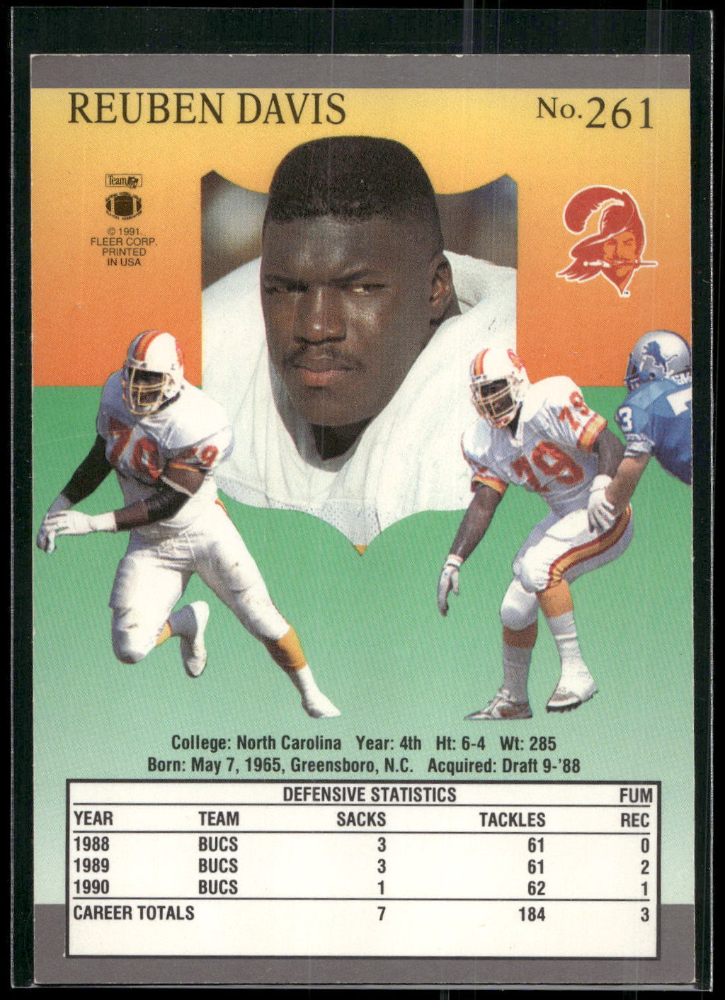 1991 Ultra #261 Reuben Davis