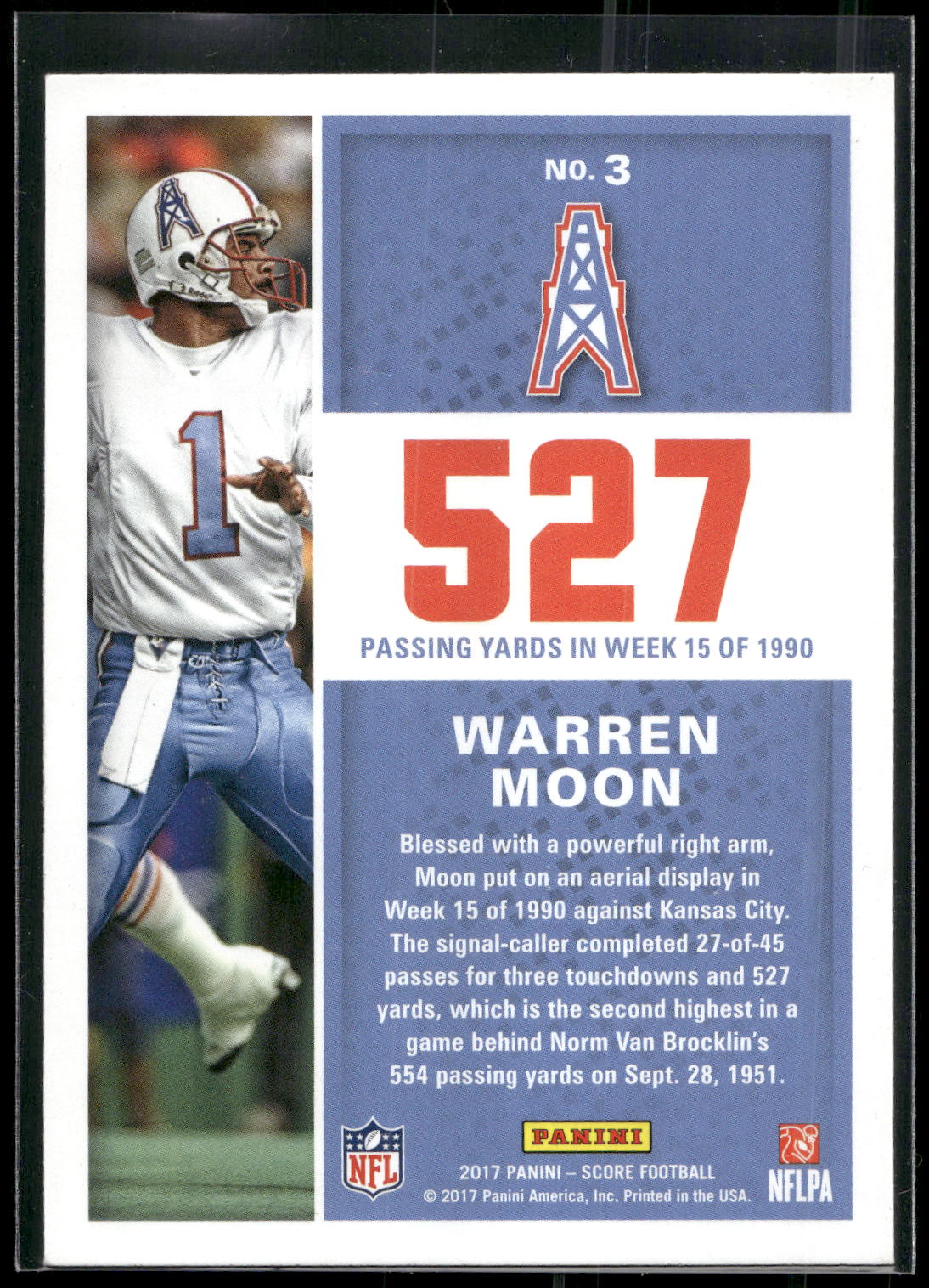 2017 Score #3 Warren Moon Standout Numbers