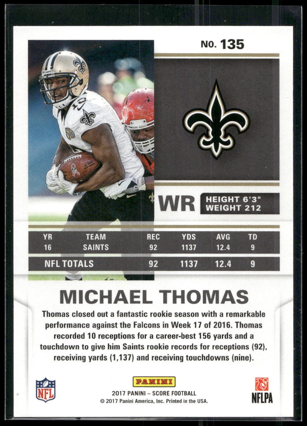 2017 Score #135 Michael Thomas