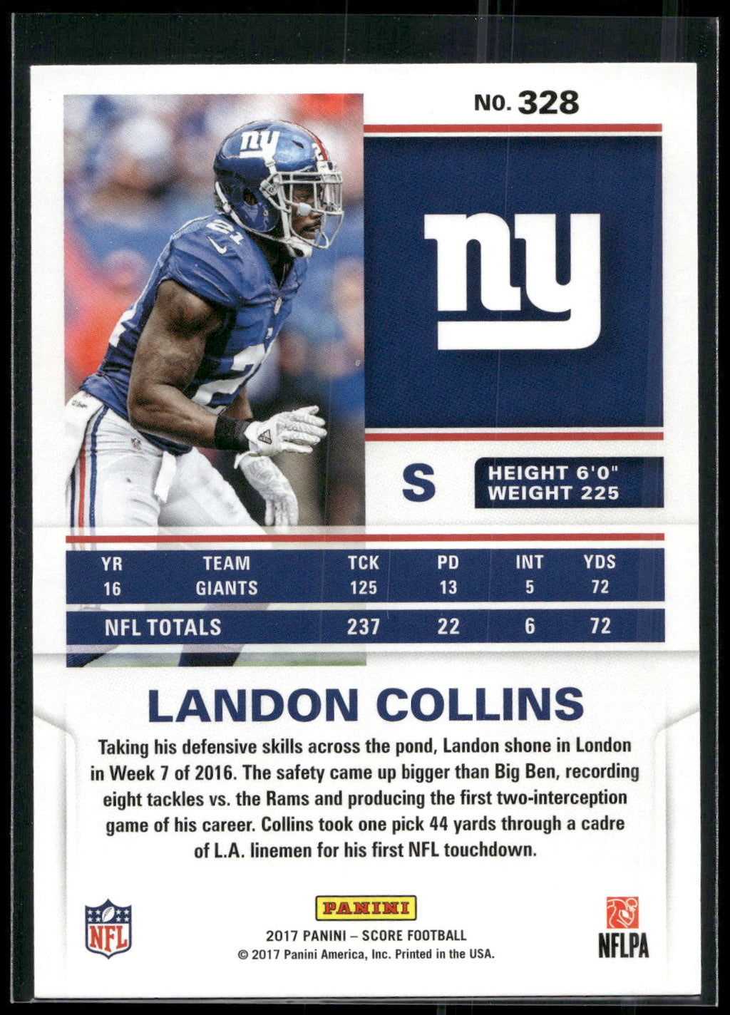 2017 Score #328 Landon Collins