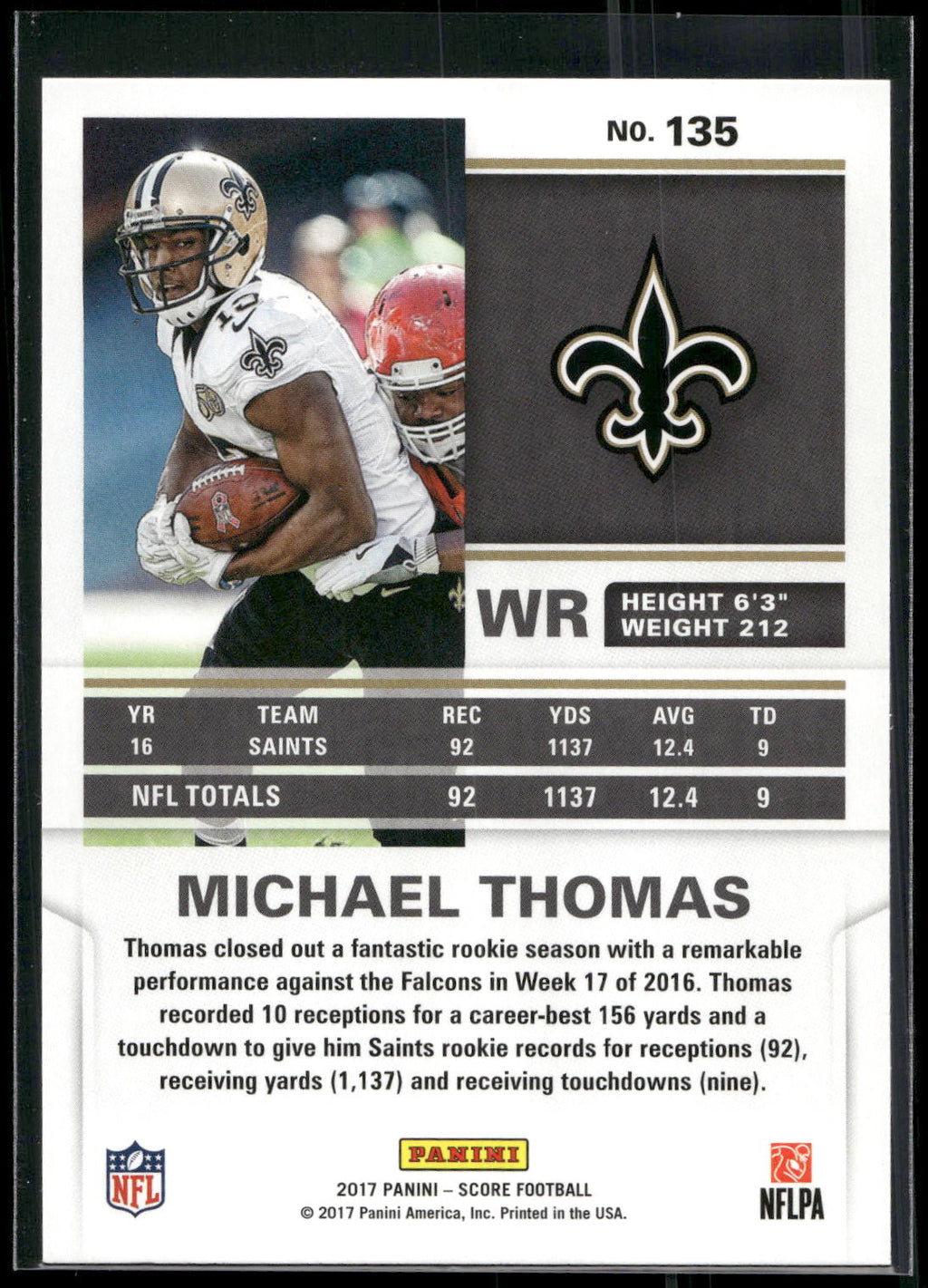 2017 Score #135 Michael Thomas