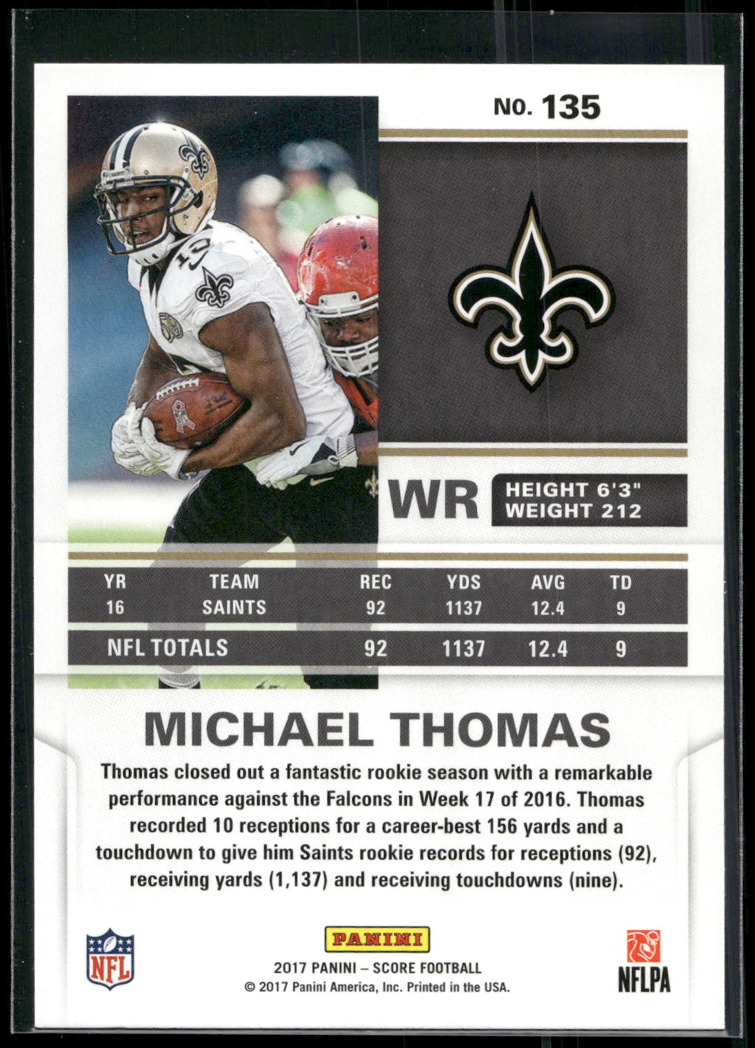 2017 Score #135 Michael Thomas
