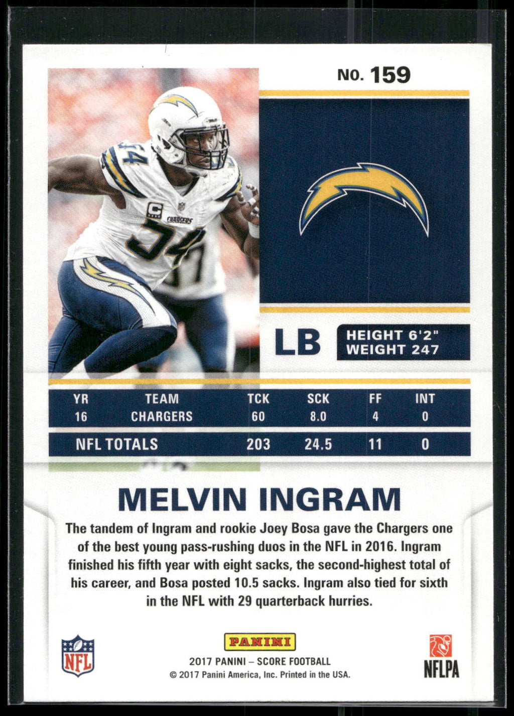2017 Score #159 Melvin Ingram