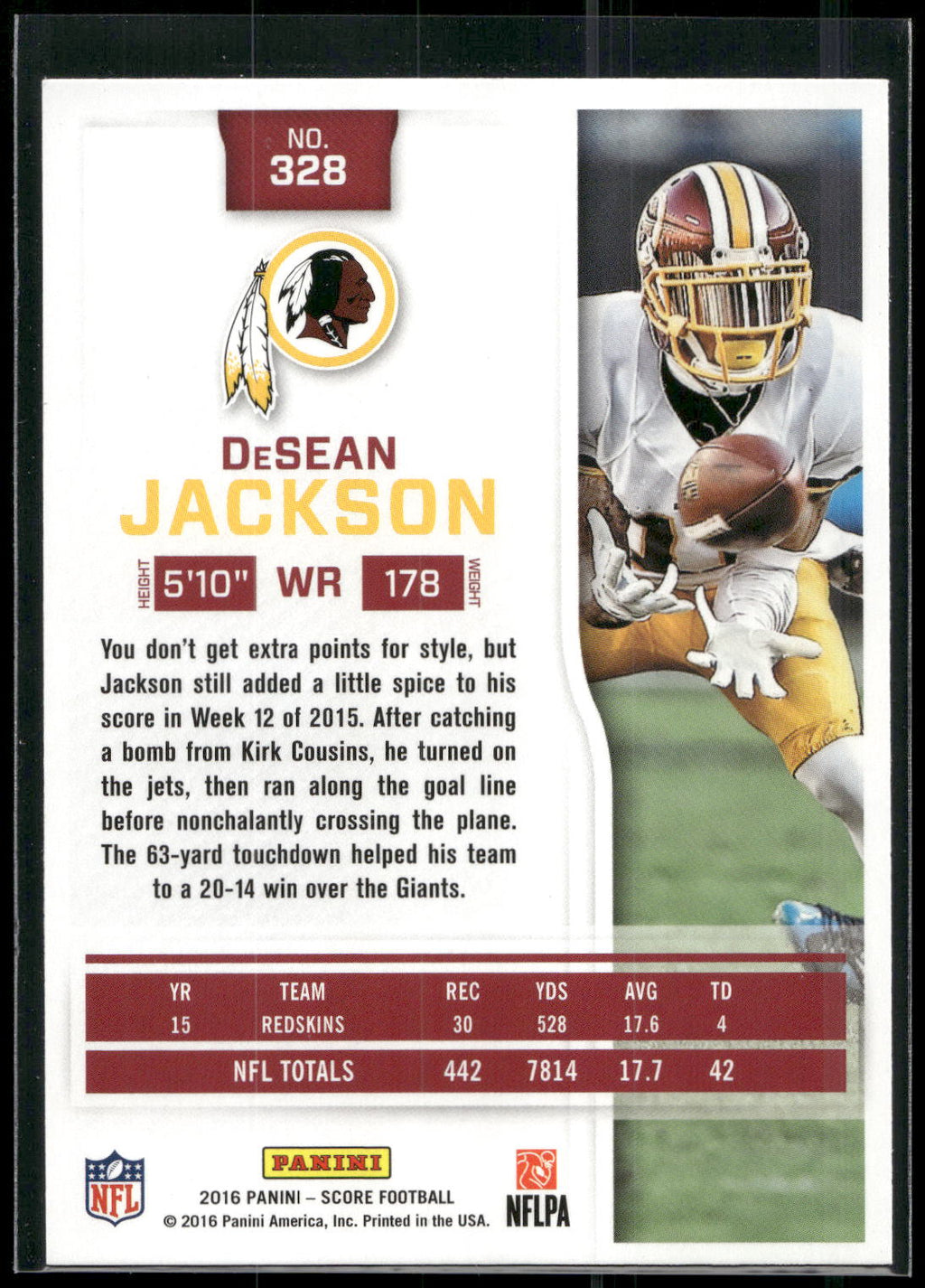 2016 Score #328 DeSean Jackson