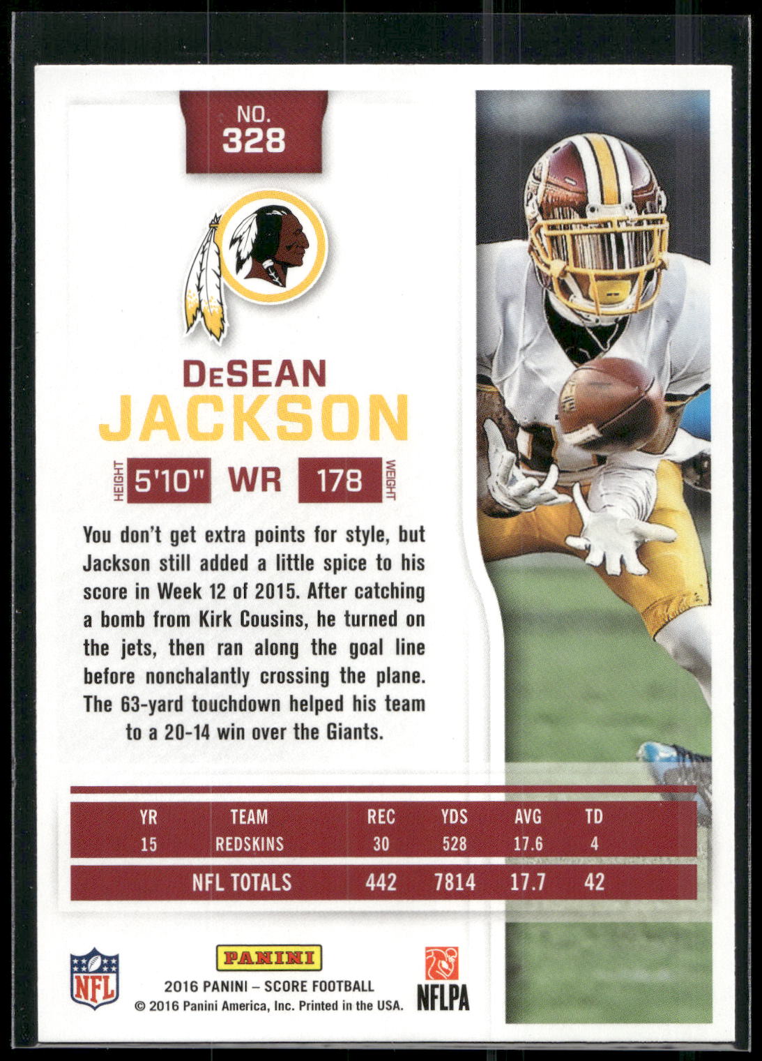 2016 Score #328 DeSean Jackson