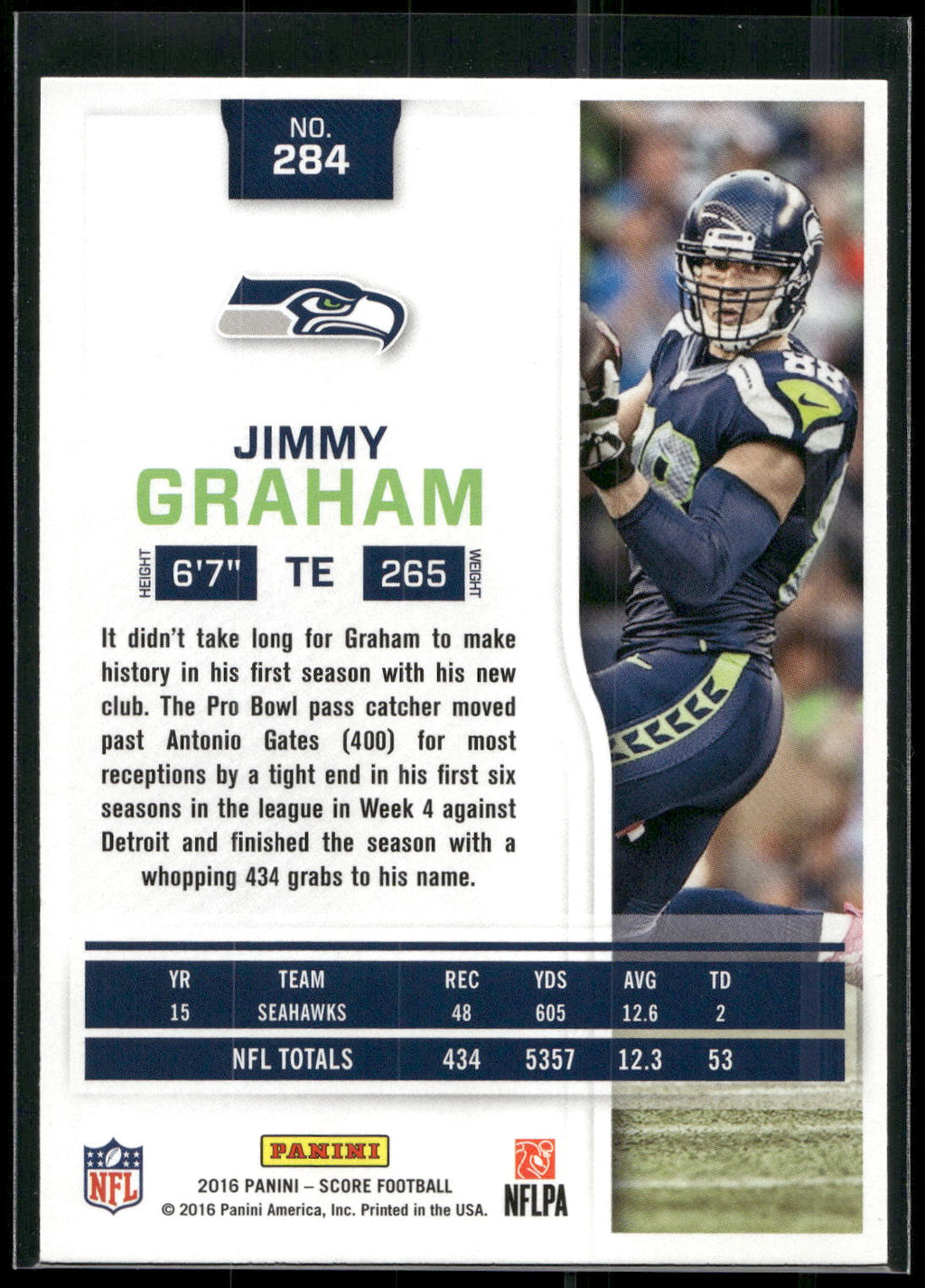 2016 Score #284 Jimmy Graham