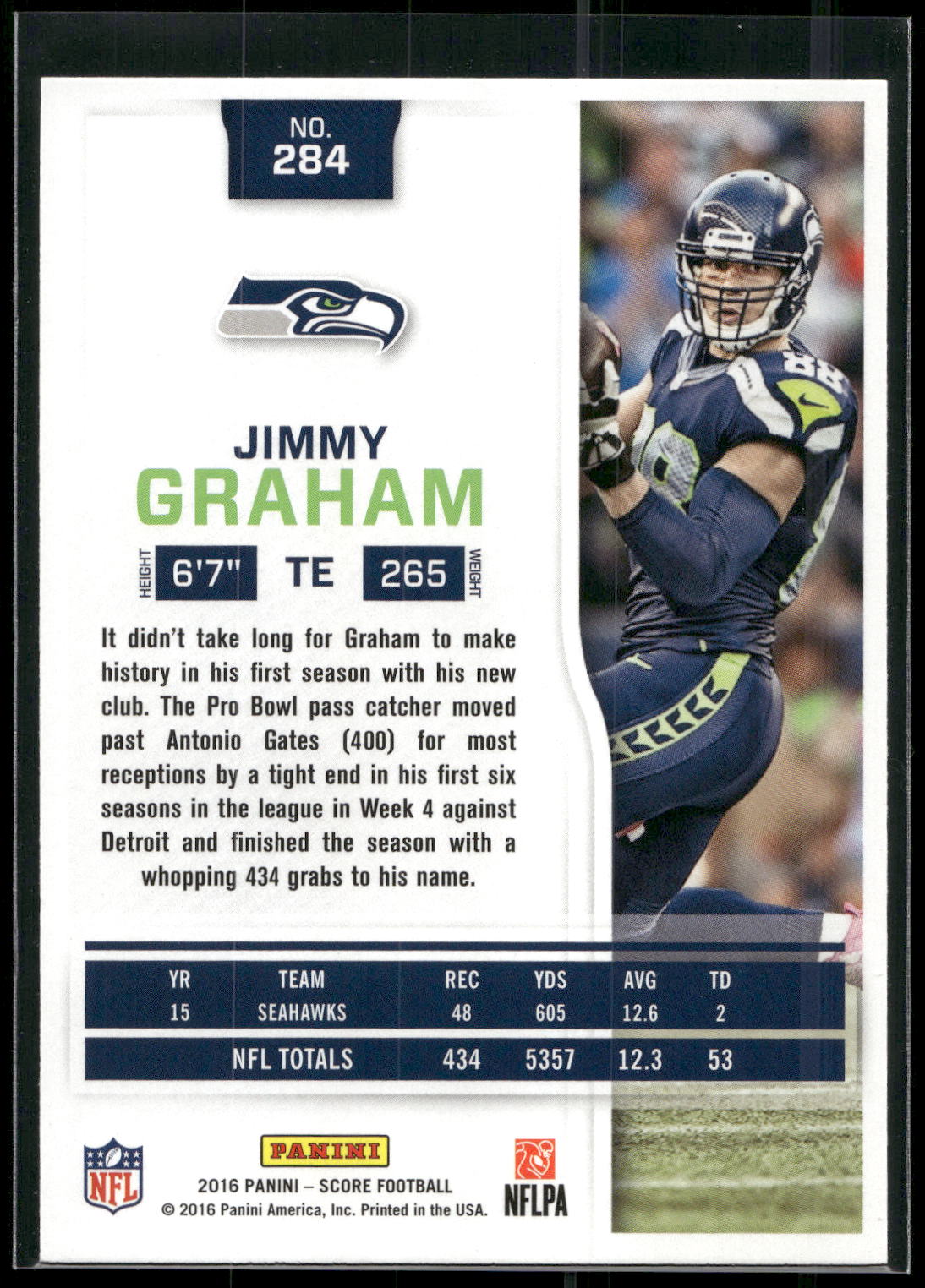 2016 Score #284 Jimmy Graham