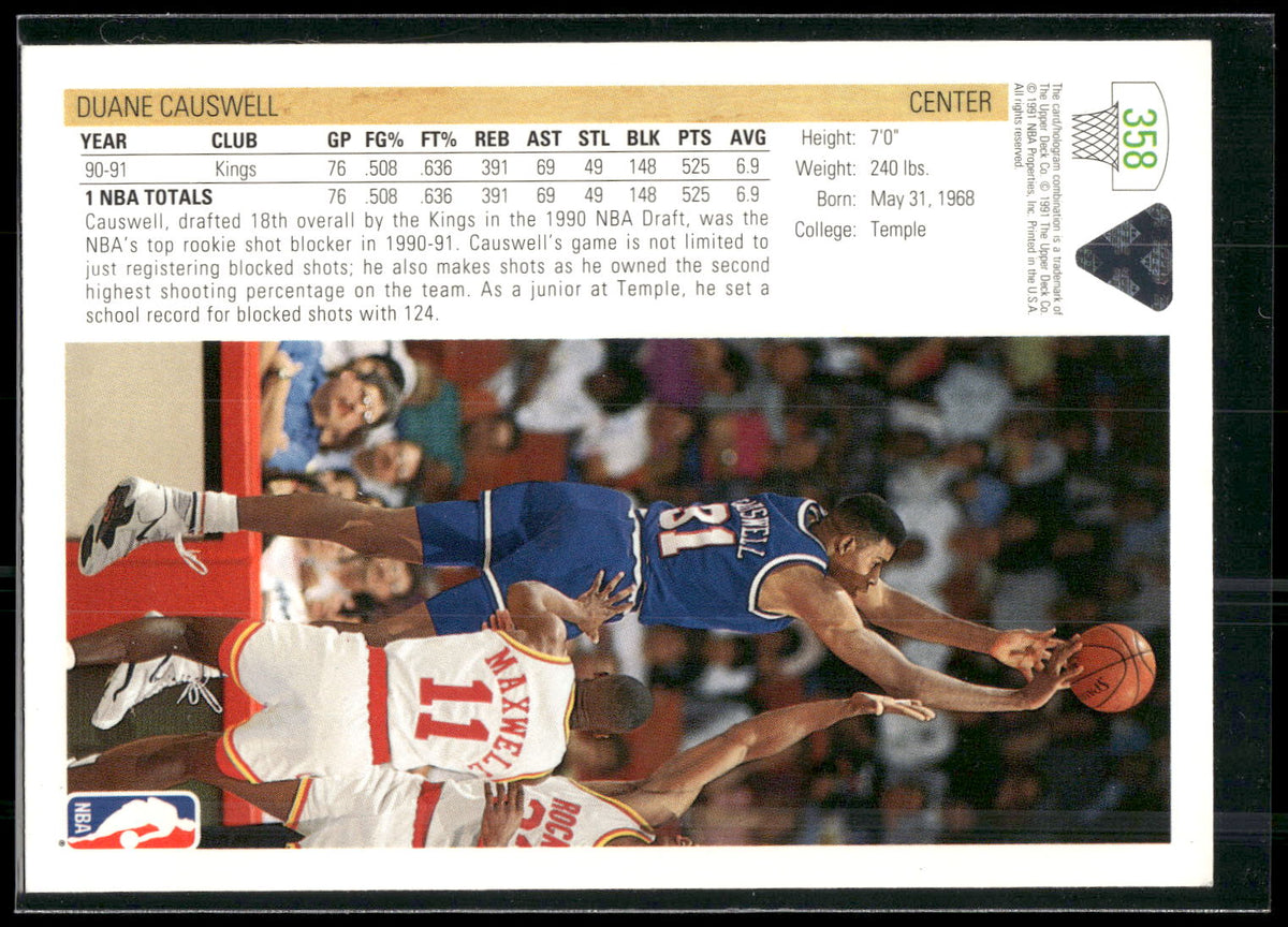 1991-92 Upper Deck #358 Duane Causwell