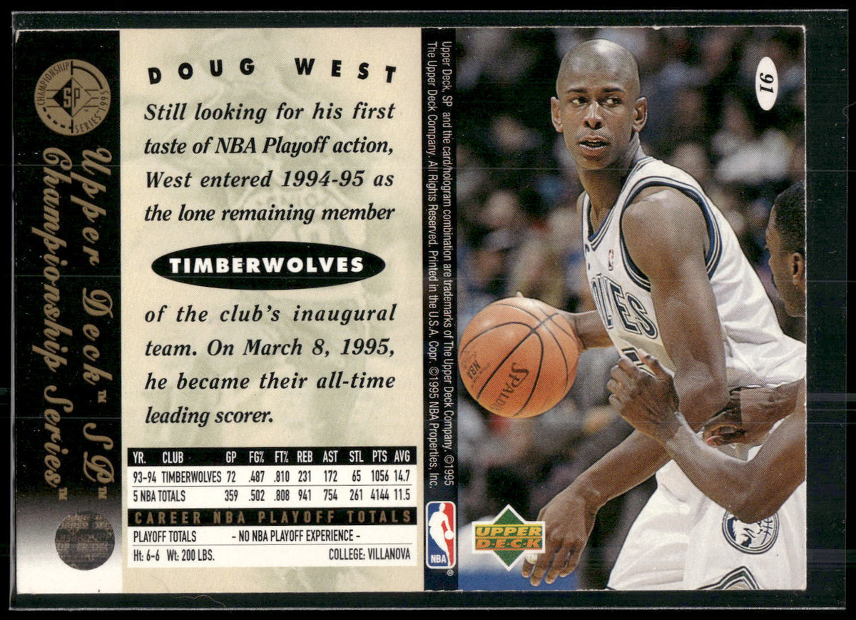 1994-95 SP Championship #91 Doug West