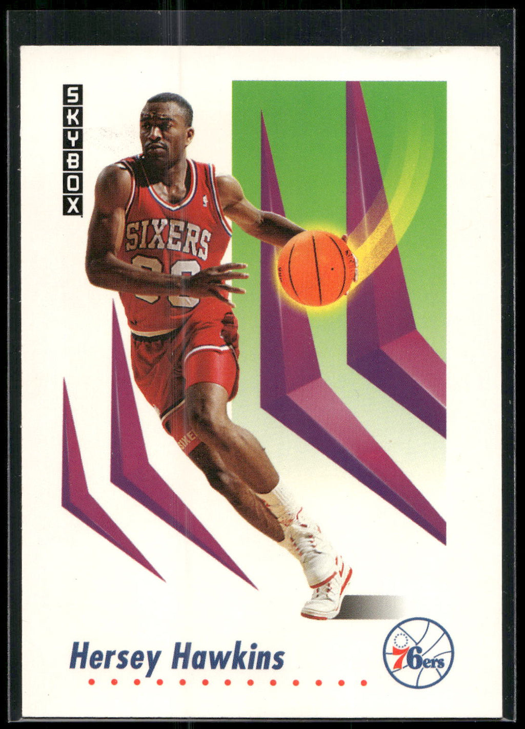1991-92 SkyBox #216 Hersey Hawkins