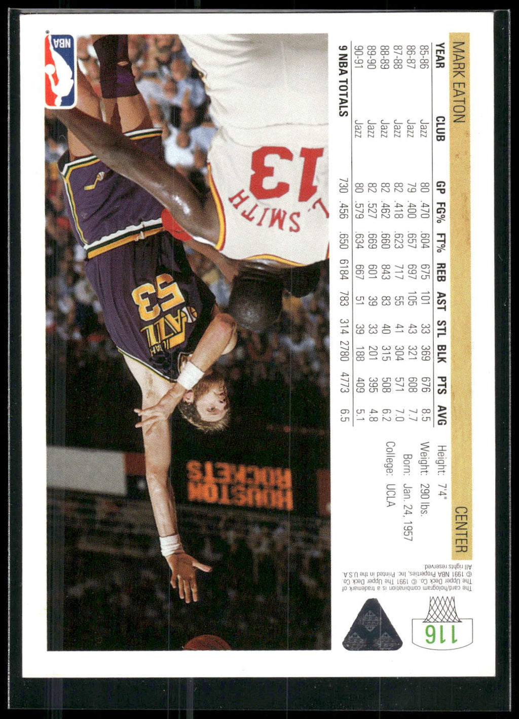 1991-92 Upper Deck #116 Mark Eaton