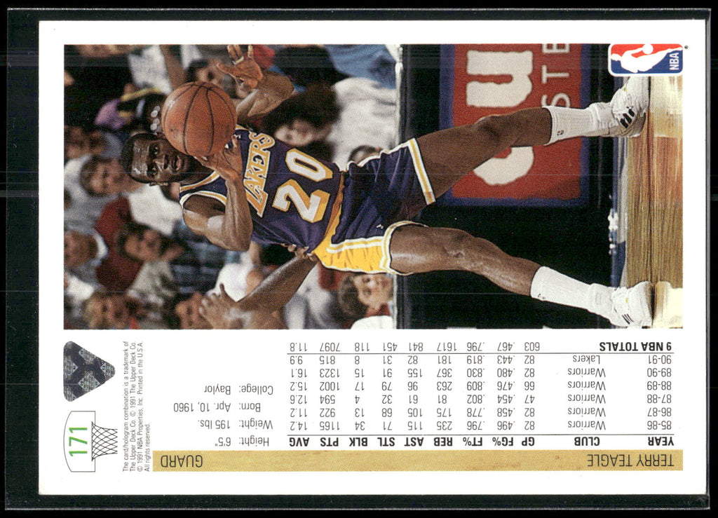 1991-92 Upper Deck #171 Terry Teagle