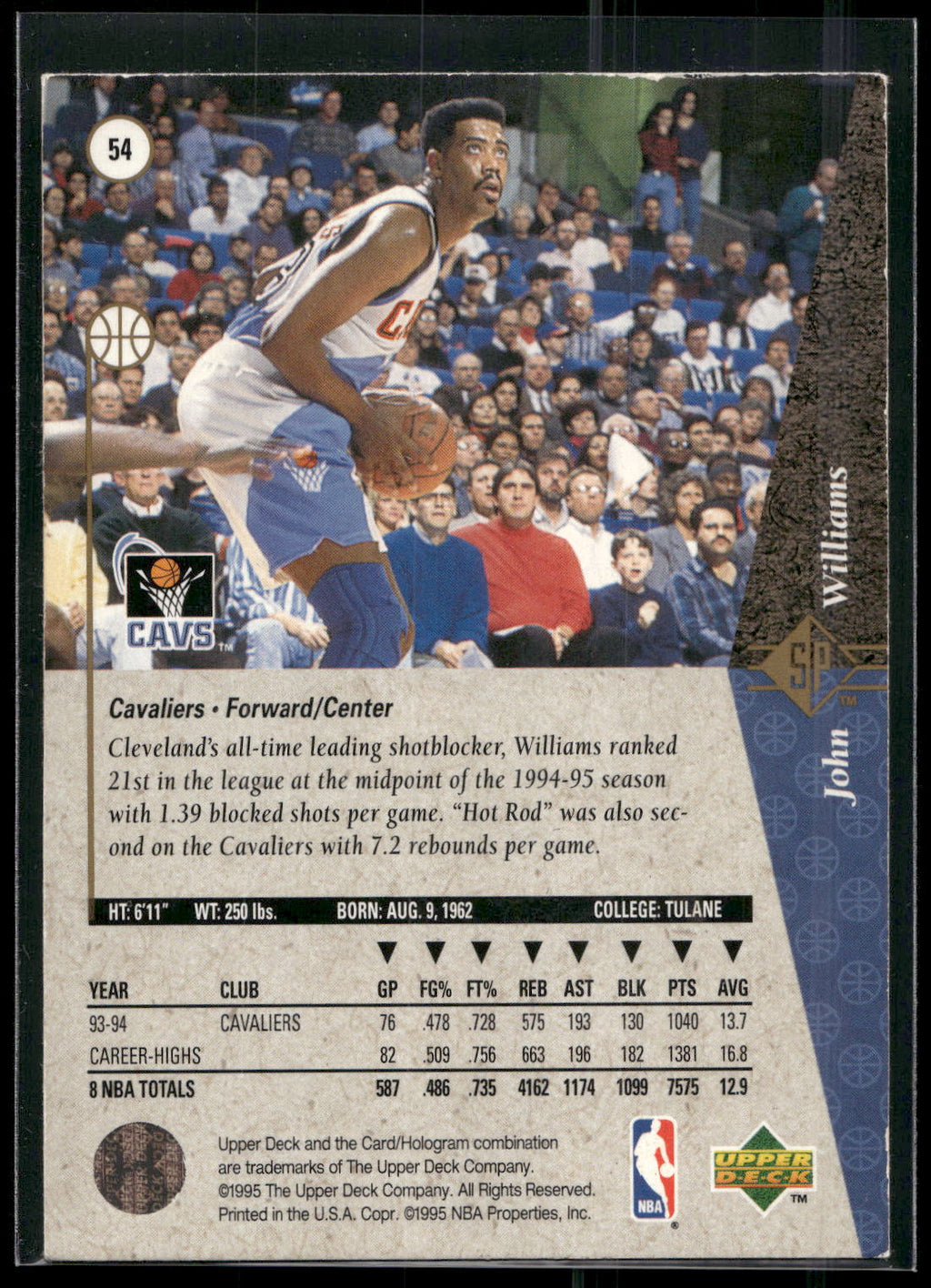 1994-95 SP #54 John Williams