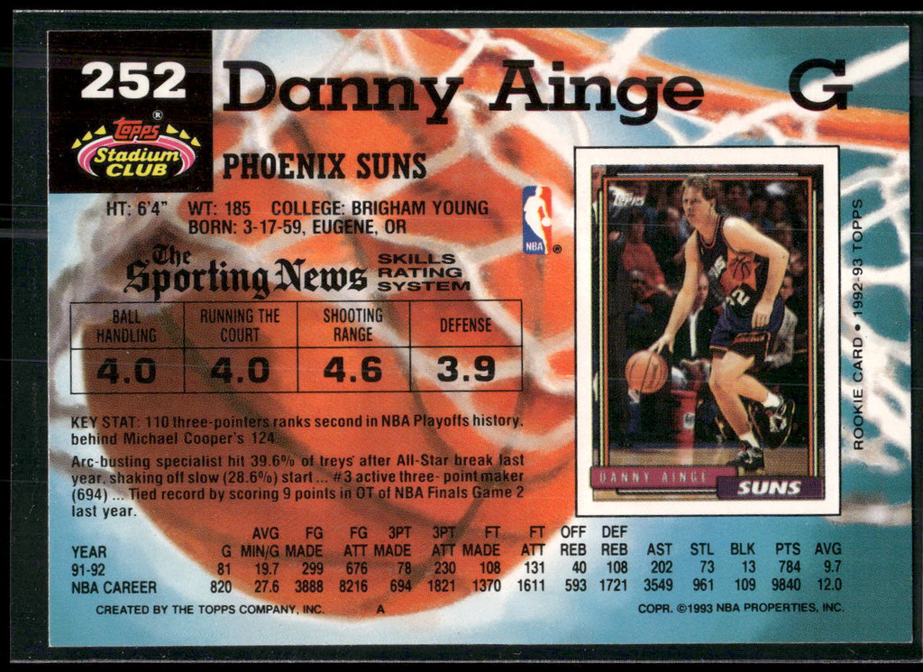 1992-93 Stadium Club #252 Danny Ainge