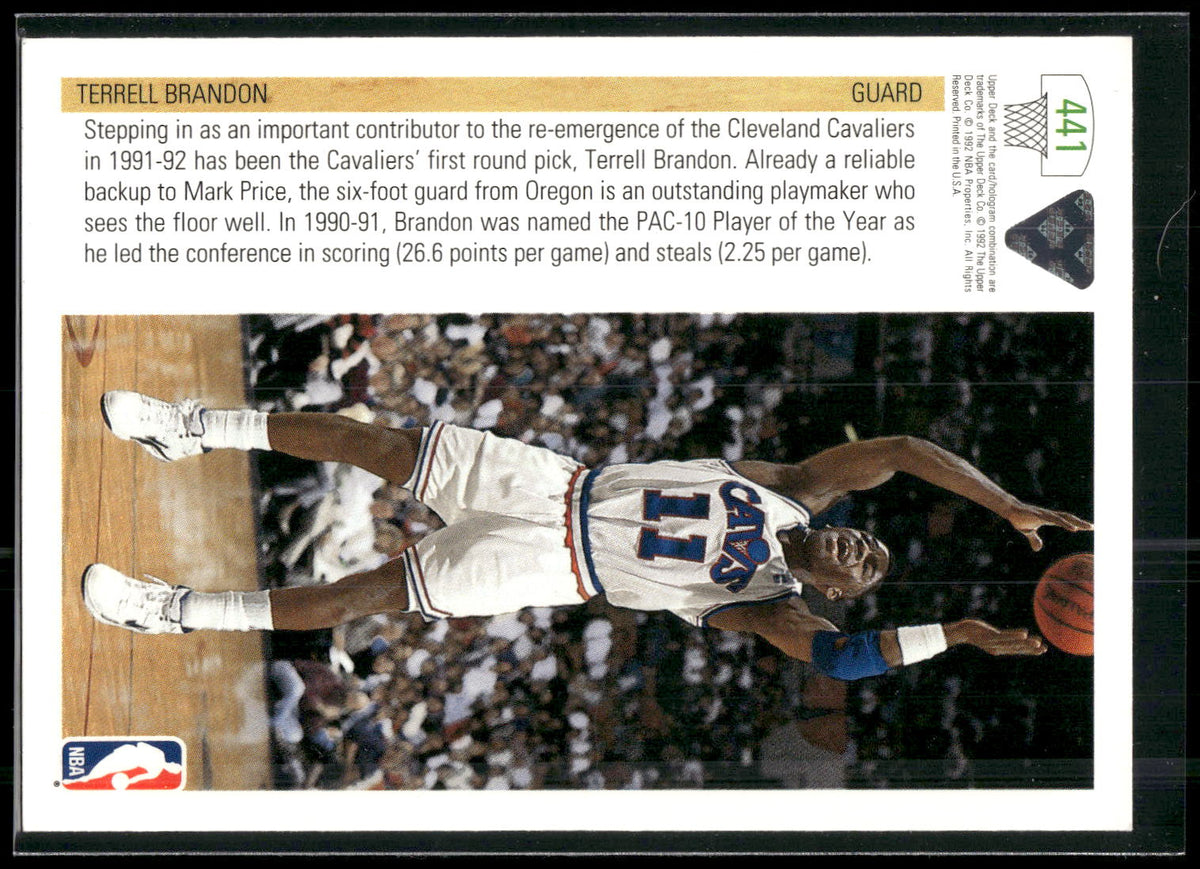 1991-92 Upper Deck #441 Terrell Brandon