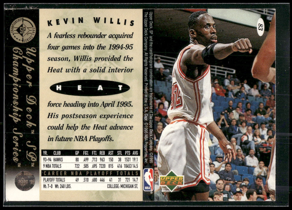 1994-95 SP Championship #83 Kevin Willis