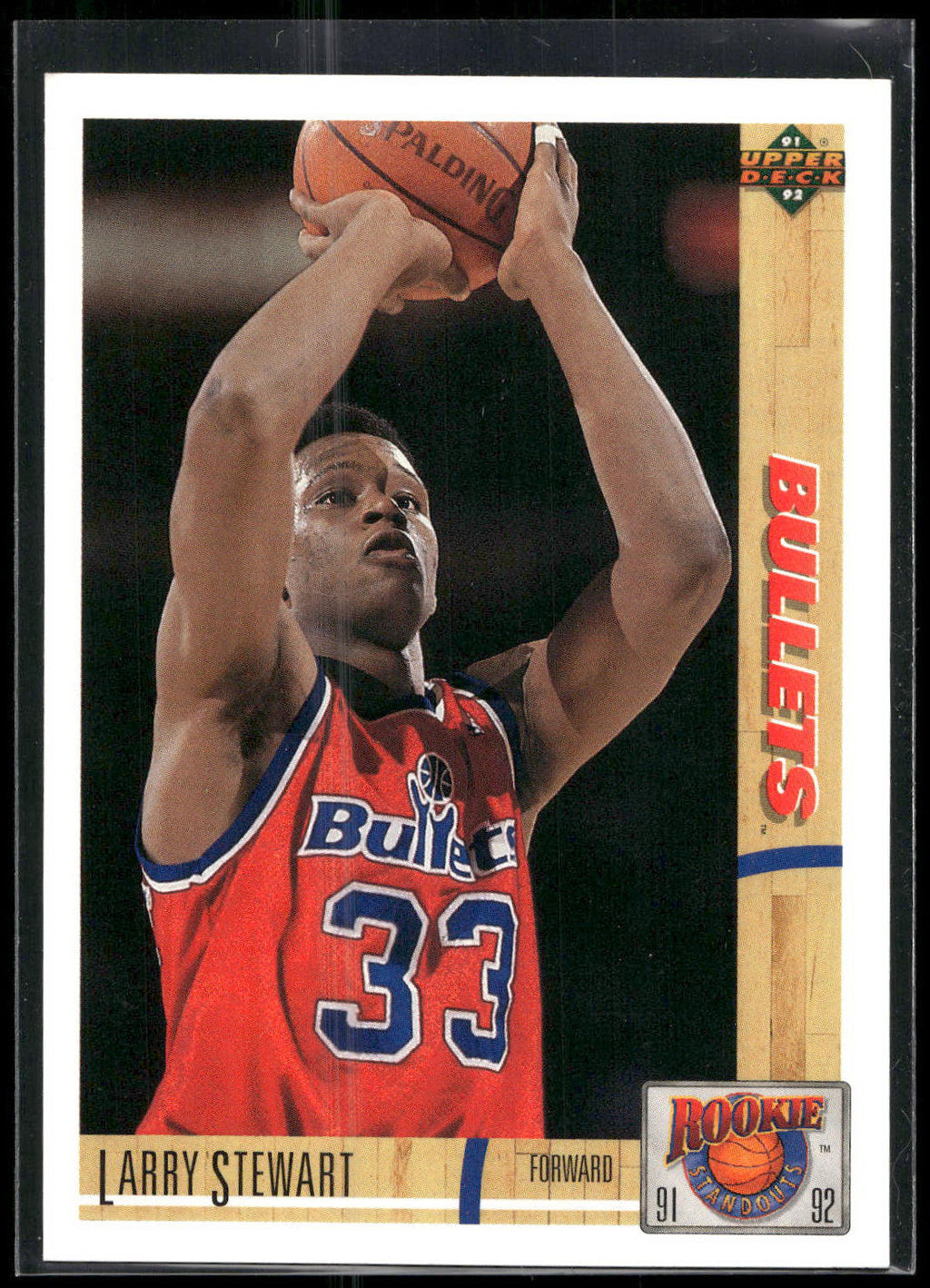 1991-92 Upper Deck #R39 Larry Stewart Rookie Standouts
