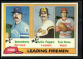 1981 Topps #8 (Dan Quisenberry / Rollie Fingers / Tom Hume)