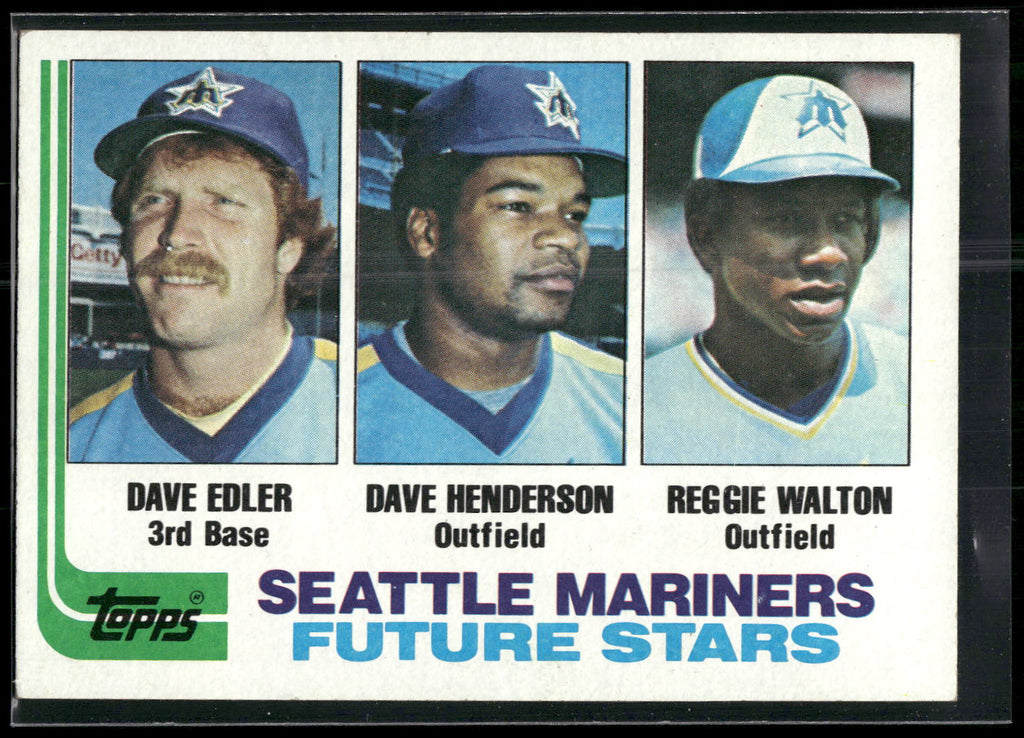 1982 Topps #711 (Dave Edler / Dave Henderson / Reggie Walton)