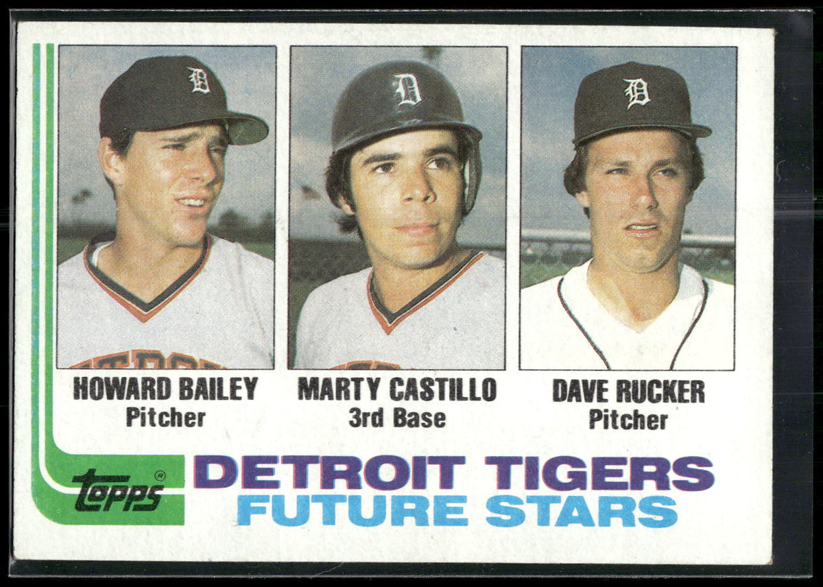 1982 Topps #261 (Howard Bailey / Marty Castillo / Dave Rucker)
