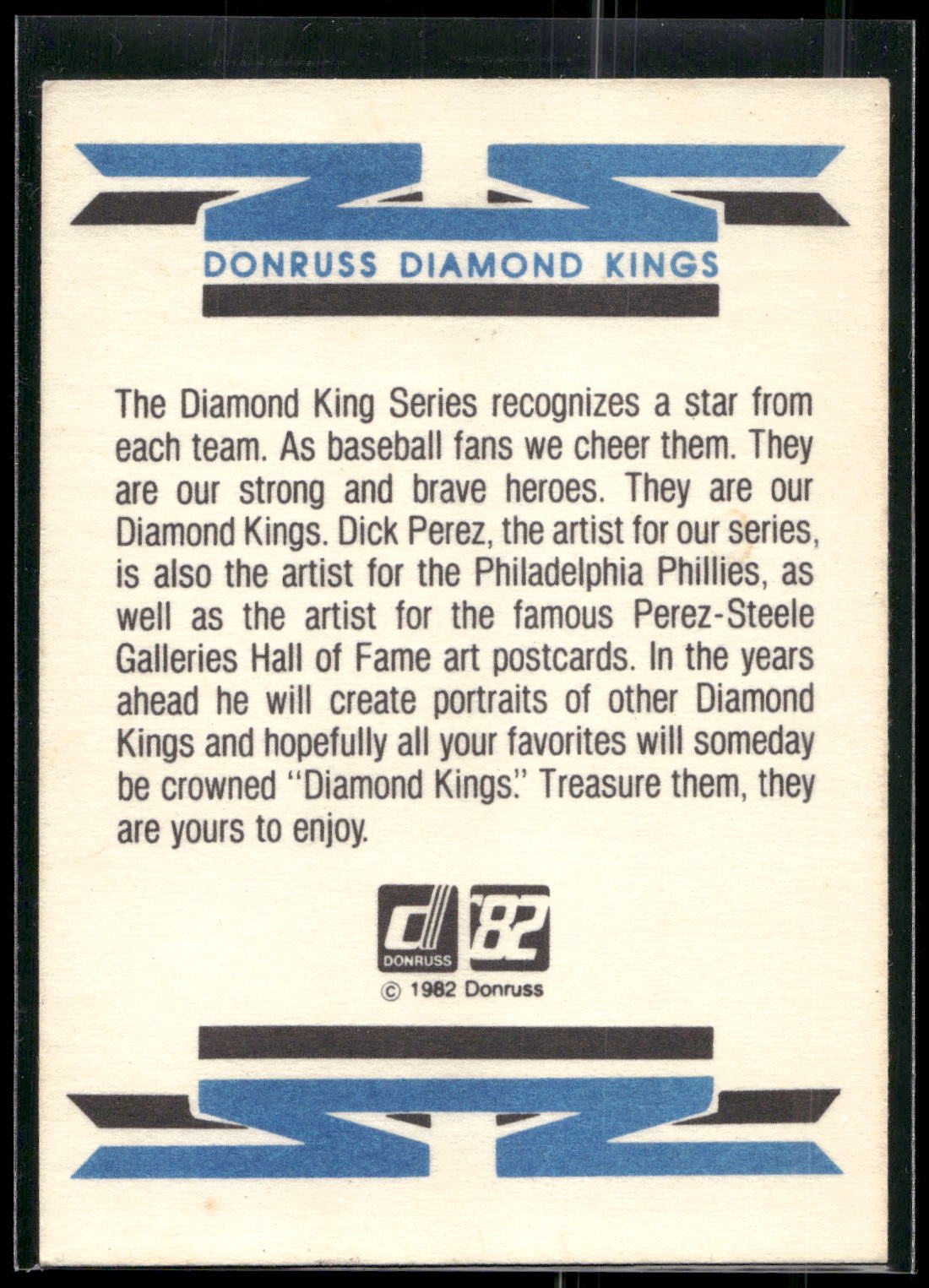 1982 Donruss #NNOa Diamond Kings Checklist 1-26