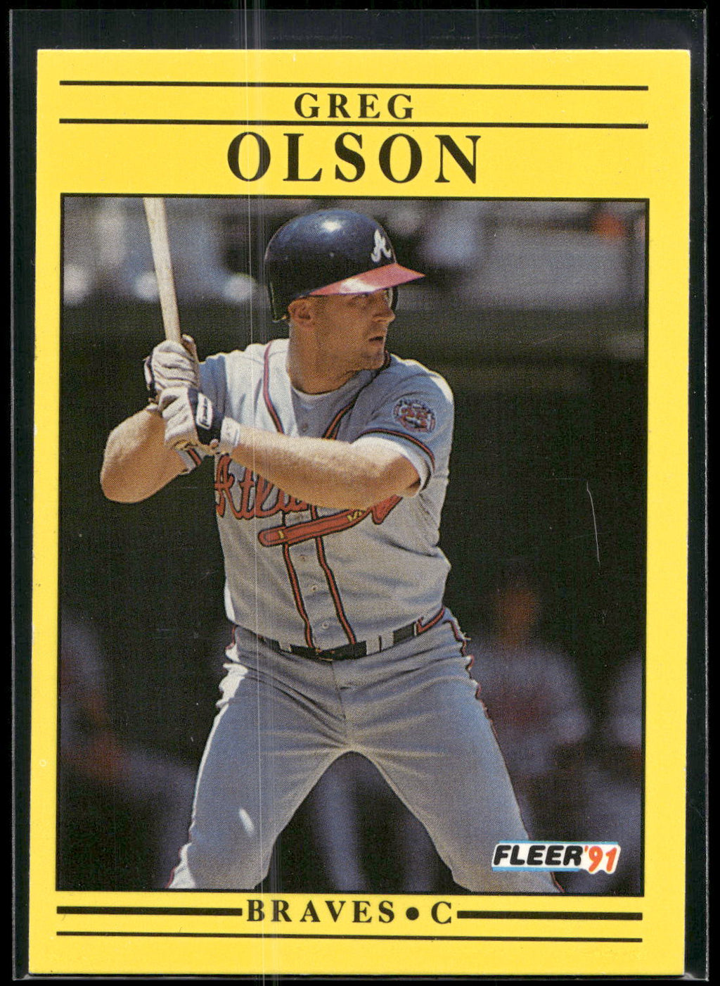 1991 Fleer #698b Greg Olson