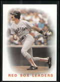 1986 Topps #396 Red Sox Leaders