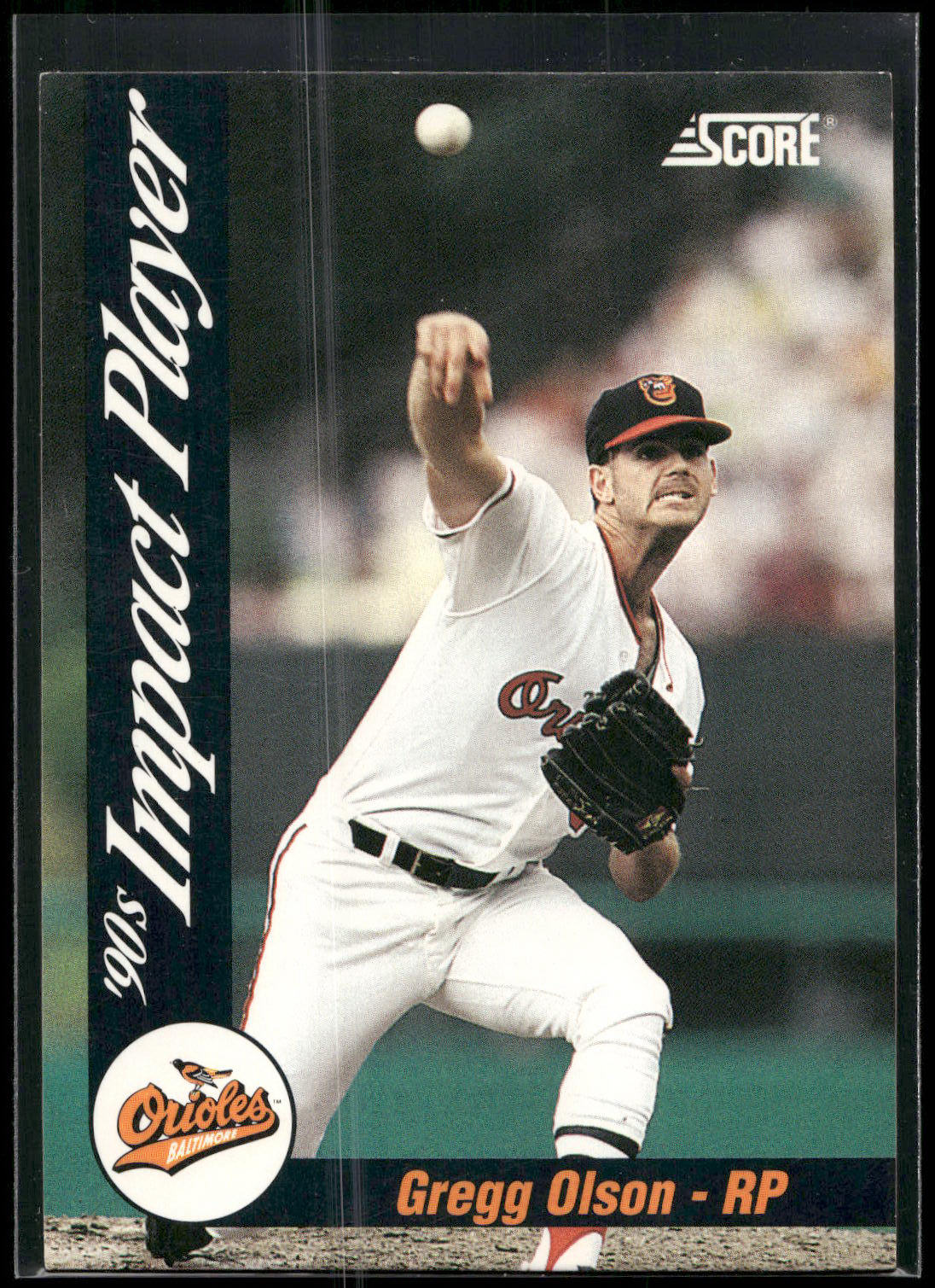 1992 Score #87 Gregg Olson 90's Impact Players
