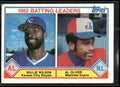 1983 Topps #701 1982 Batting Leaders (Willie Wilson / Al Oliver)