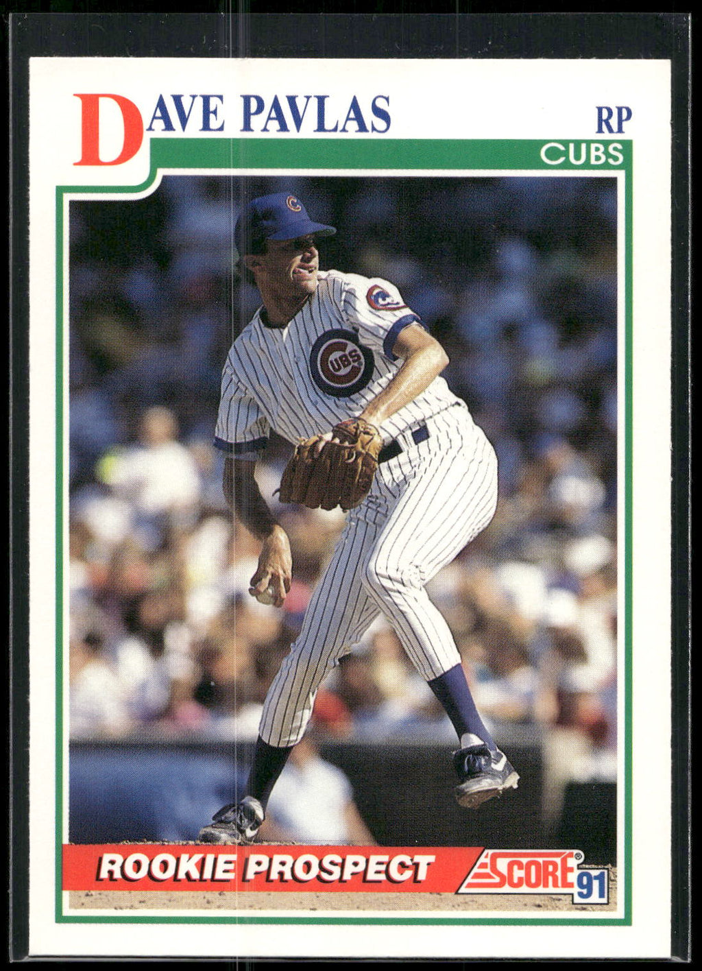1991 Score #378 Dave Pavlas