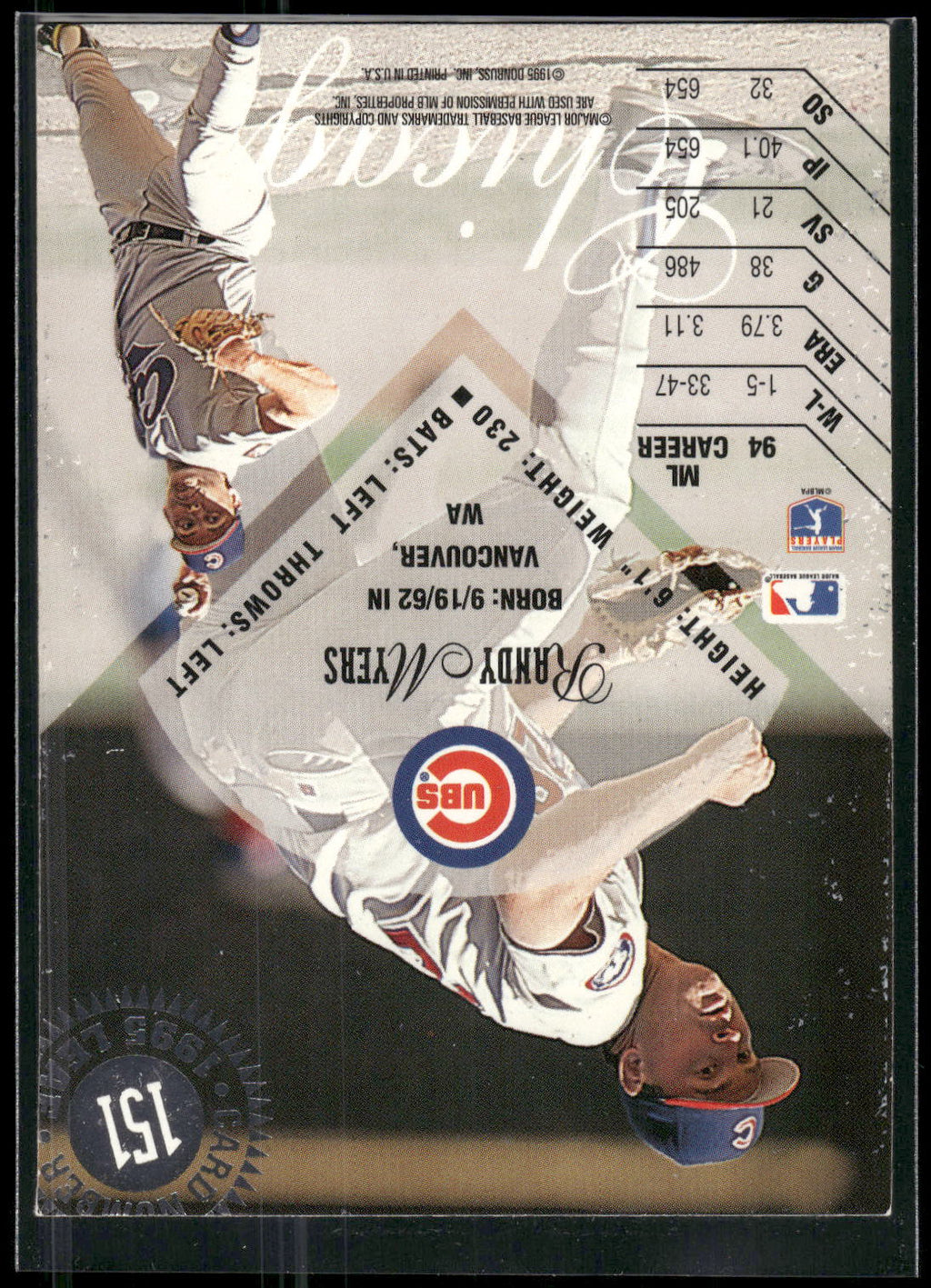 1995 Leaf #151 Randy Myers
