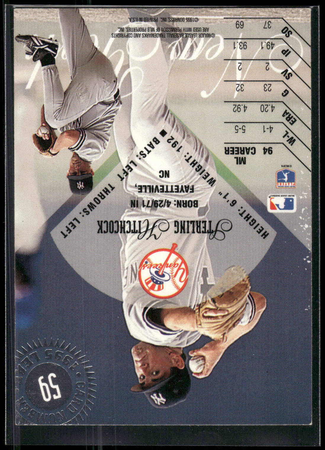 1995 Leaf #59 Sterling Hitchcock