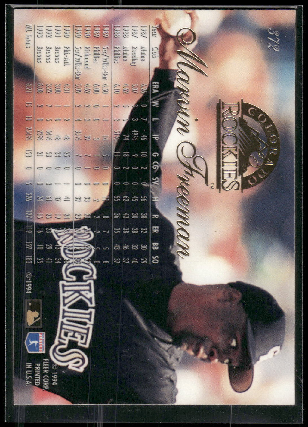 1994 Flair #372 Marvin Freeman