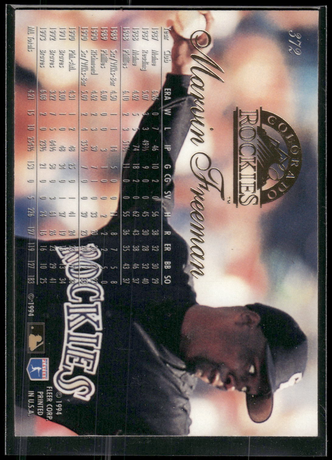 1994 Flair #372 Marvin Freeman