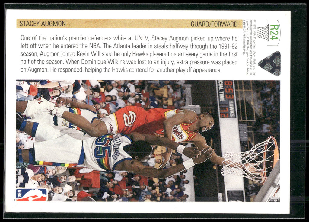 1991-92 Upper Deck #R24 Stacey Augmon Rookie Standouts