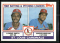 1983 Topps #561 Cardinals Leaders / Checklist (Lonnie Smith / Joaquin Andujar)