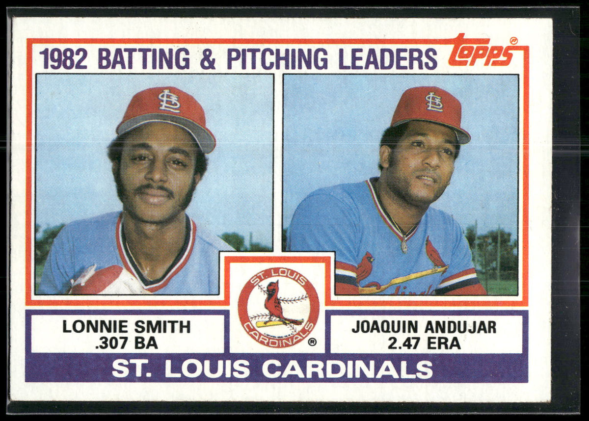 1983 Topps #561 Cardinals Leaders / Checklist (Lonnie Smith / Joaquin Andujar)