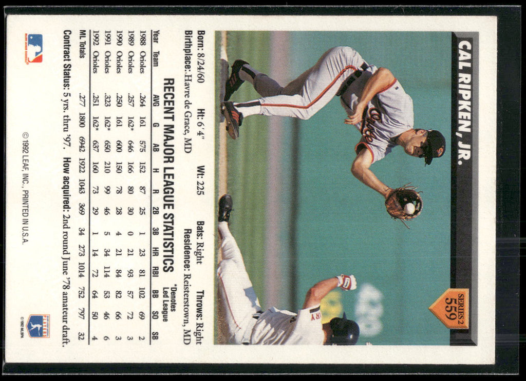 1993 Donruss #559 Cal Ripken, Jr.