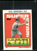1990 Topps Stickers #44 Cal Ripken Super Star Backs